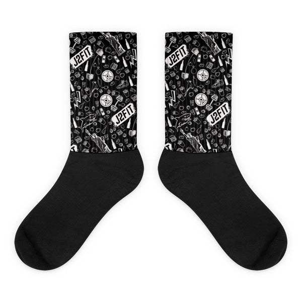 Overbranded J2FIT Socks - Black