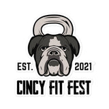 Cincy Fit Fest 2022 Est 2022 Bubble-free stickers