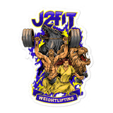 J2FIT Weightlifting Graphic Bubble-Free Stickers